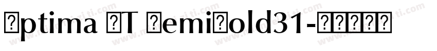 Optima LT DemiBold31字体转换